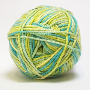 Cotton nr. 8/4 - Bomullsgarn til Virkgarn - fv 598 Mangfärgad