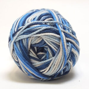 Cotton nr. 8/4 - Bomullsgarn til Virkgarn - fv 599 Mangfärgad