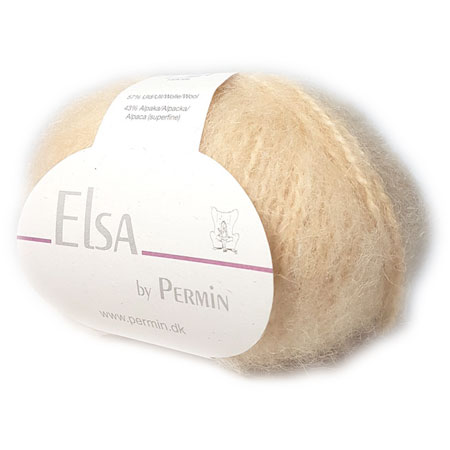 Elsa By Permin - Alpaca ull & Ullgarn - Fv 880703 Sart Gul