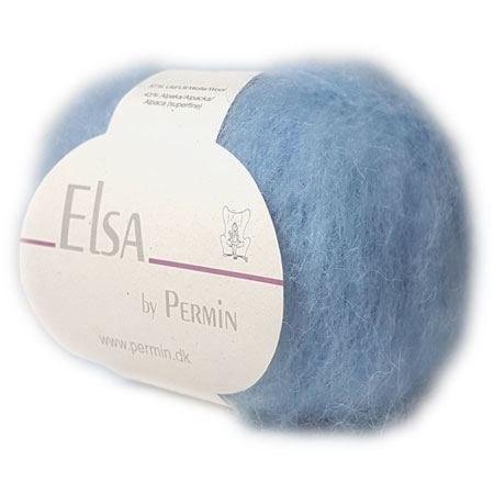 Elsa By Permin - Alpaca ull & Ullgarn - Fv 880710 Ljus Blå