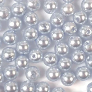 Glaspärlor/Vaxpärlor Ljusblå 3 mm 15 Gram - 704305