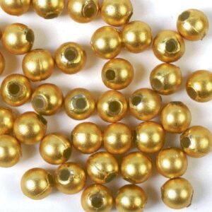 Glaspärlor/Vaxpärlor Matt Guld 3 mm 15 Gram - 704323