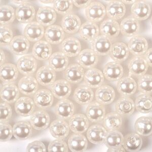 Glaspärlor/Vaxpärlor Vit 3 mm 15 Gram - 704301