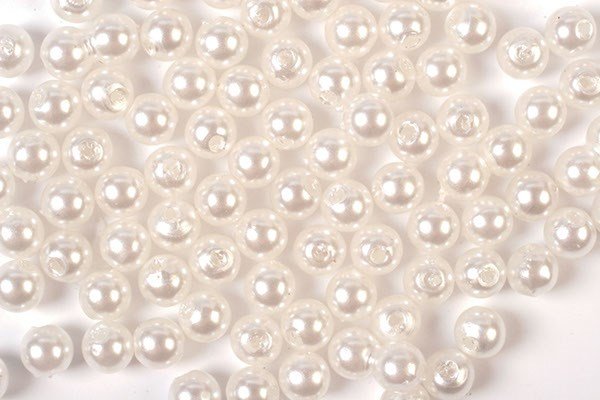 Glaspärlor/Vaxpärlor Vit 3 mm 15 Gram - 704301