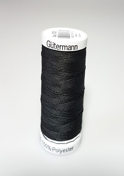 Gütermann - Extra stark sytråd - 000 Svart