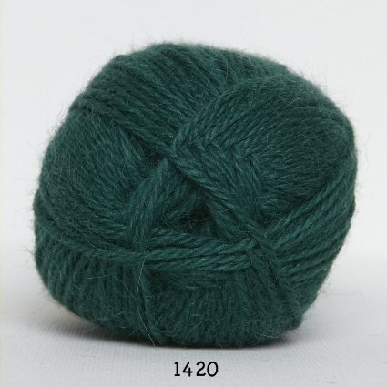 Hjerte Alpaca - Alpaca ullgarn - fv 1420 Mørk Grön