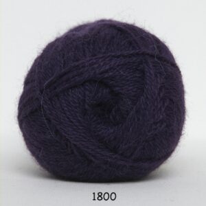 Hjerte Alpaca - Alpaca ullgarn - fv 1800 Mørk Lilla