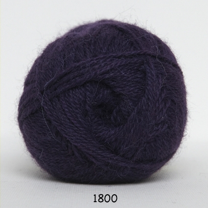 Hjerte Alpaca - Alpaca ullgarn - fv 1800 Mørk Lilla