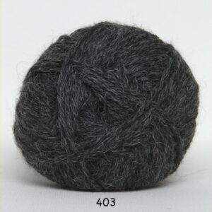 Hjerte Alpaca - Alpaca ullgarn - fv 403 Koks Grå