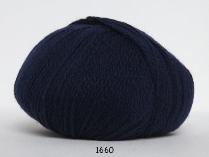 Hjerte Fine Highland Wool - ullgarn - Hjertegarn - fv 1660 Mörk Blå