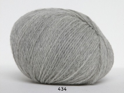 Hjerte Fine Highland Wool - ullgarn - Hjertegarn - fv 434 Lys Grå