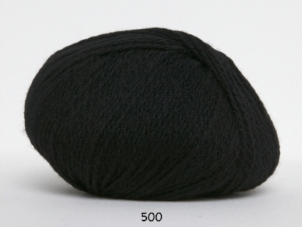 Hjerte Fine Highland Wool - ullgarn - Hjertegarn - fv 500 Svart