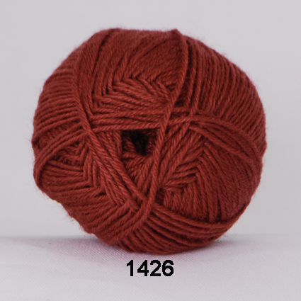 Hjertegarn Bamboo Wool - Ullgarn med bambu garn - Fv 1426 Rust