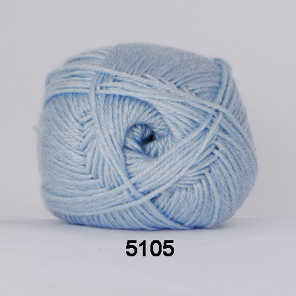 Hjertegarn Bamboo Wool - Ullgarn med bambu garn - Fv 5105 Ljus Blå