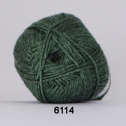 Hjertegarn Bamboo Wool - Ullgarn med bambu garn - Fv 6114 Grön