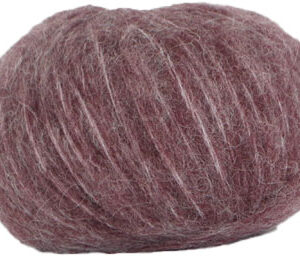 Hjertegarn Borstad ull - Alpaca ull Garn - fv 1623 röd Brun
