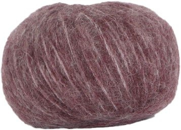 Hjertegarn Borstad ull - Alpaca ull Garn - fv 1623 röd Brun