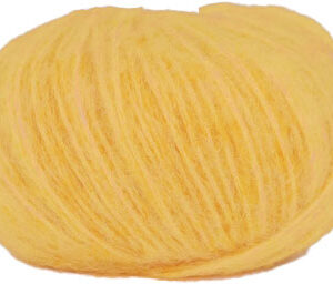 Hjertegarn Borstad ull - Alpaca ull Garn - fv 2676 Gul