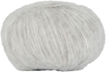 Hjertegarn Borstad ull - Alpaca ull Garn - fv 434 Ljus Grå