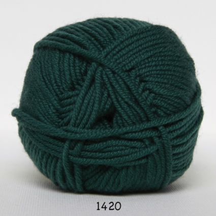 Hjertegarn Extrafine Merino 90 Garn - fv 1420 Mørkgrön
