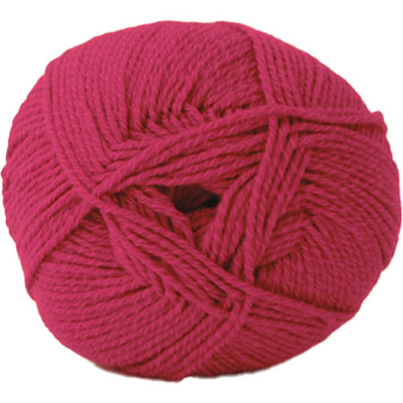 Hjertegarn Lana Cotton 212 - Bomullsgarn - Merino Garn - 1955 Mörk Pink