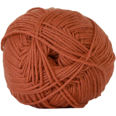 Hjertegarn Lana Cotton 212 - Bomullsgarn - Merino Garn - fv 1343 Rust Röd