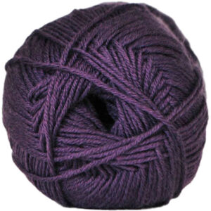 Hjertegarn Lana Cotton 212 - Bomullsgarn - Merino Garn - fv 3714 Mörk Lilla