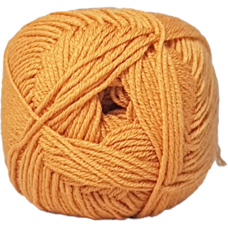 Hjertegarn Lana Cotton 212 - Bomullsgarn - Merino Garn - fv 3810 Karrygul