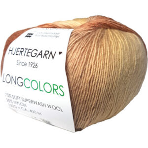 Hjertegarn Long Colors - Mjukt ullgarn - Fv 30 Flerfärgat