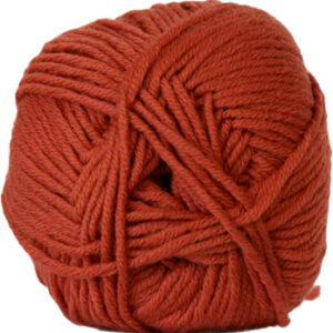 Hjertegarn Merino Cotton - fv 1343 Rust Röd