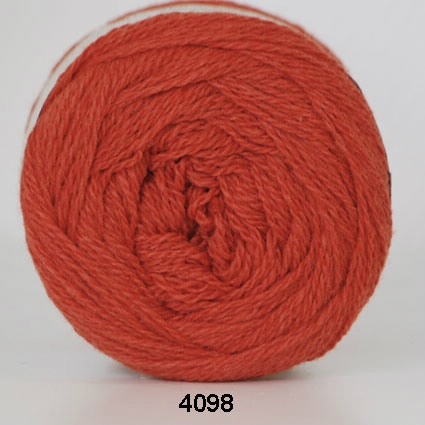 Hjertegarn Organic 350 - fv 4098 Mörk orange