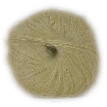Hjertegarn Silk Kid Mohair Garn - fv 1011 Ljus Lime Grön