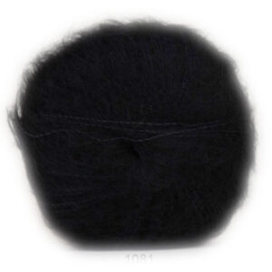 Hjertegarn Silk Kid Mohair Garn - fv 1081 Svart