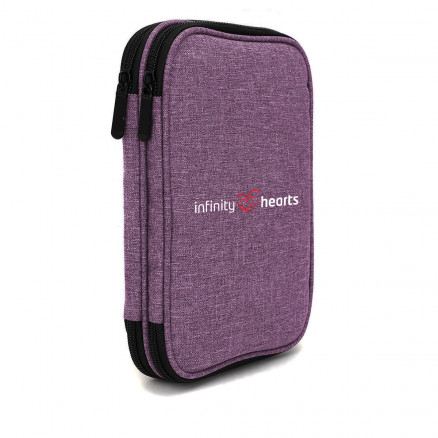 Infinity Hearts Etui för Rundstickor & Tillbehör Lila 22x17x4cm