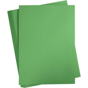 Kartongpapper, A2, ark 420x594 mm, 180 g, gräsgrön, 100 ark/ 1 förp.