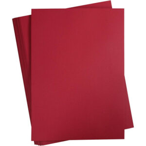 Kartongpapper, A2, ark 420x594 mm, 180 g, julröd, 100 ark/ 1 förp.