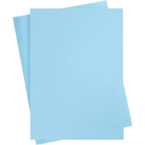 Kartongpapper, A2, ark 420x594 mm, 180 g, ljusblå, 100 ark/ 1 förp.