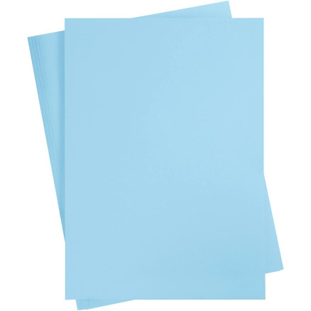 Kartongpapper, A2, ark 420x594 mm, 180 g, ljusblå, 100 ark/ 1 förp.
