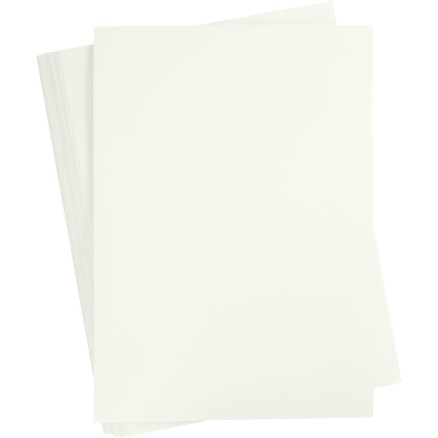 Kartongpapper, A2, ark 420x594 mm, 180 g, råvit, 100 ark/ 1 förp.