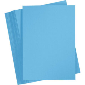 Kartongpapper, A4, ark 210x297 mm, 180 g, blå, 100 ark/ 1 förp.