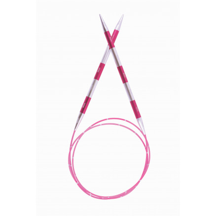 KnitPro SmartStix Rundstickor Aluminium 100cm Rosa 8.00mm