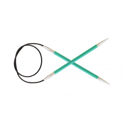 KnitPro Zing Aluminium Rundstickor 40cm 8,00mm / 15.7in US11 Emerald