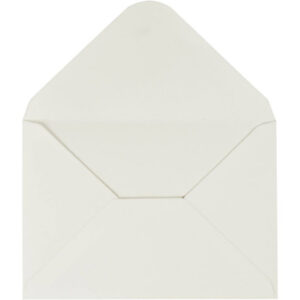 Kuvert, kuvertstl. 11,5x16 cm, 110, råvit, 10 st./ 1 förp.