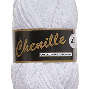 Lammy Chenille 4 50 GR Nallebjörn Garn - 0005 Vit