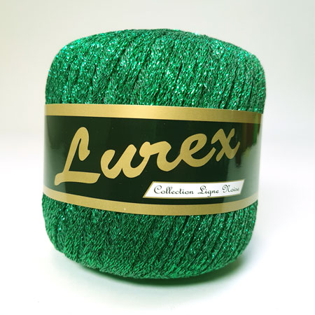 Lurex efektgarn - Grønt garn - fv 08