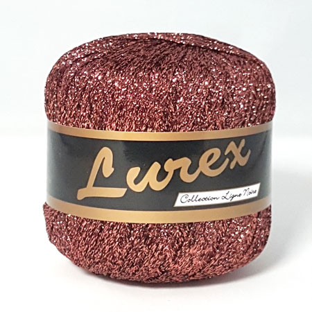 Lurex-effektgarn - Kopparfärgat garn - fv 14