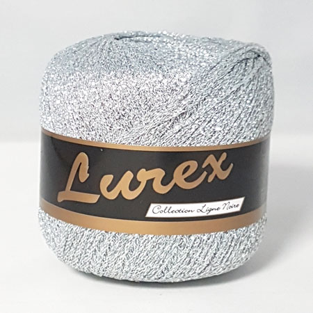 Lurex-effektgarn - Silverfärgat garn - fv 01