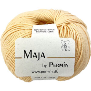 Maja Permin - 100% Bomullsgarn Fv 880352 Korn gul