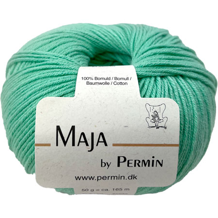 Maja Permin - 100% Bomullsgarn Fv 880363 Neo Mint