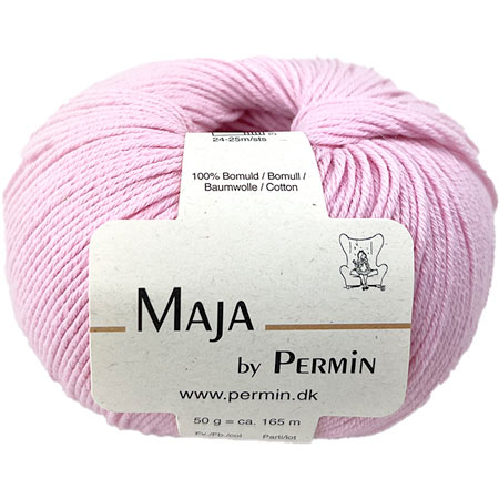 Maja Permin - 100% bomullsgarn Fv 880358 Rosa